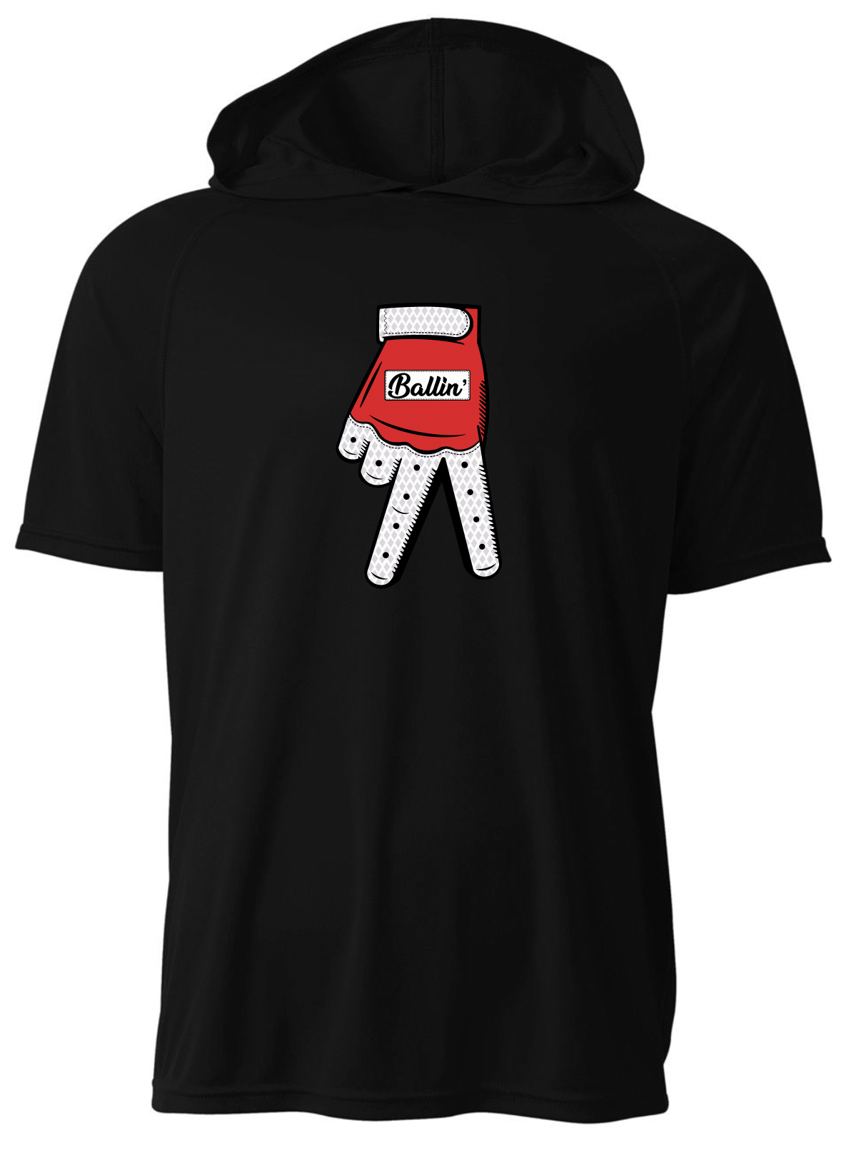 Ballin' Short Sleeve Performance Hoodie (Youth)