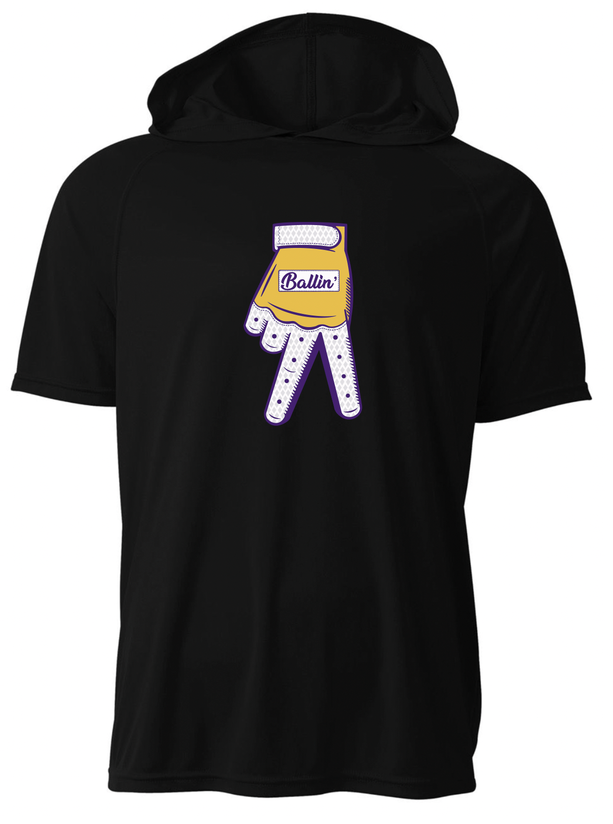 Ballin' Short Sleeve Performance Hoodie (Youth)