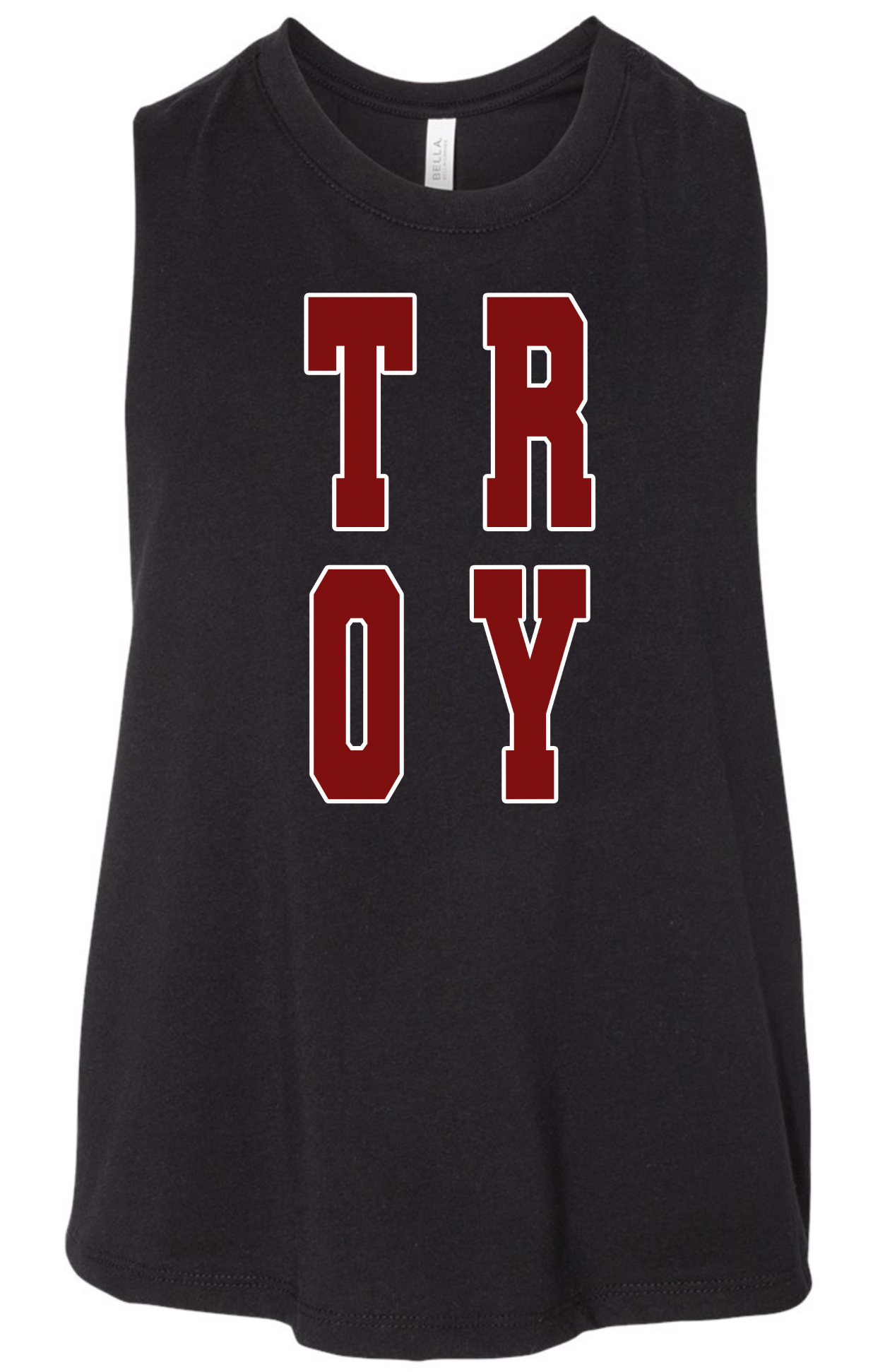 Troy Stack - Bella Canvas Crop Racerback Tank (black) or Gildan Softstyle Tshirt