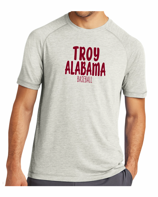 Troy Alabama Baseball - Posi-Charge Raglan Tee (youth & adult) ST400 (Copy)