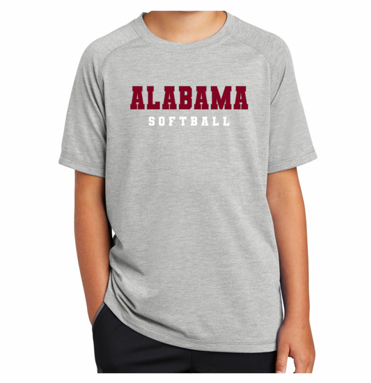 Alabama Softball Stack - Posi-Charge Raglan Tee (youth & adult) ST400
