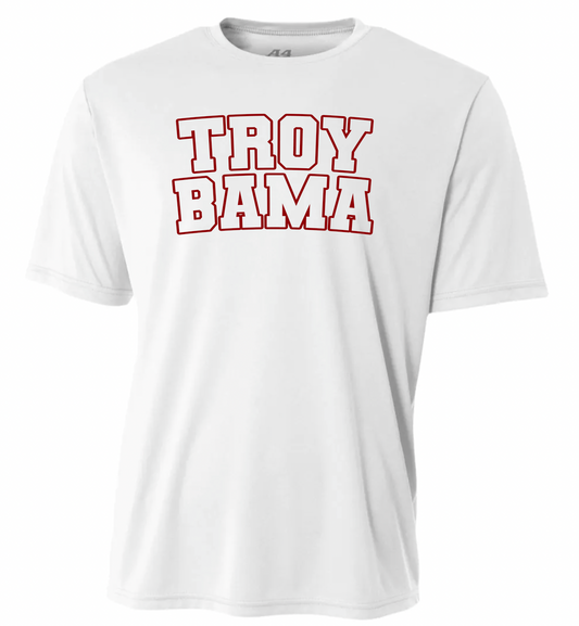 Troy Bama Curve Design - White A4 - youth & adult
