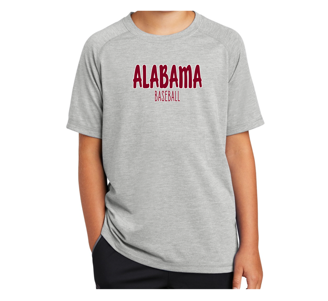 Alabama Baseball - Posi-Charge Raglan Tee (youth & adult) ST400