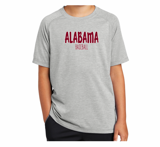 Alabama Baseball - Posi-Charge Raglan Tee (youth & adult) ST400