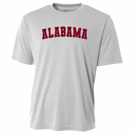 ALABAMA block Curve Design - silver A4 - youth & adult