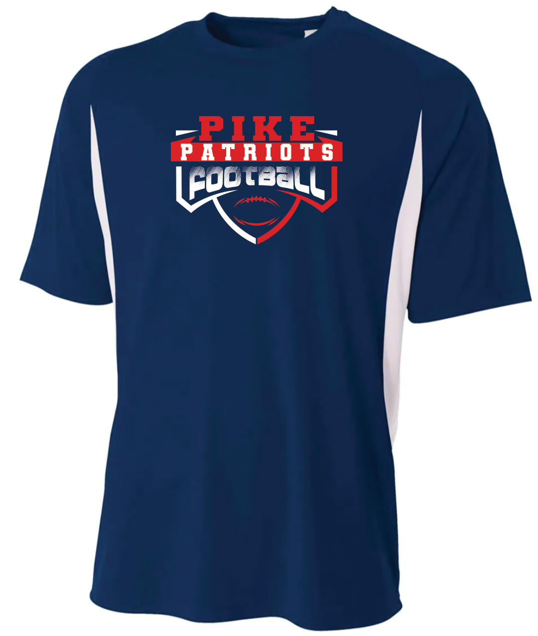 School & Mascot Football - A4 Short Sleeve Color Block