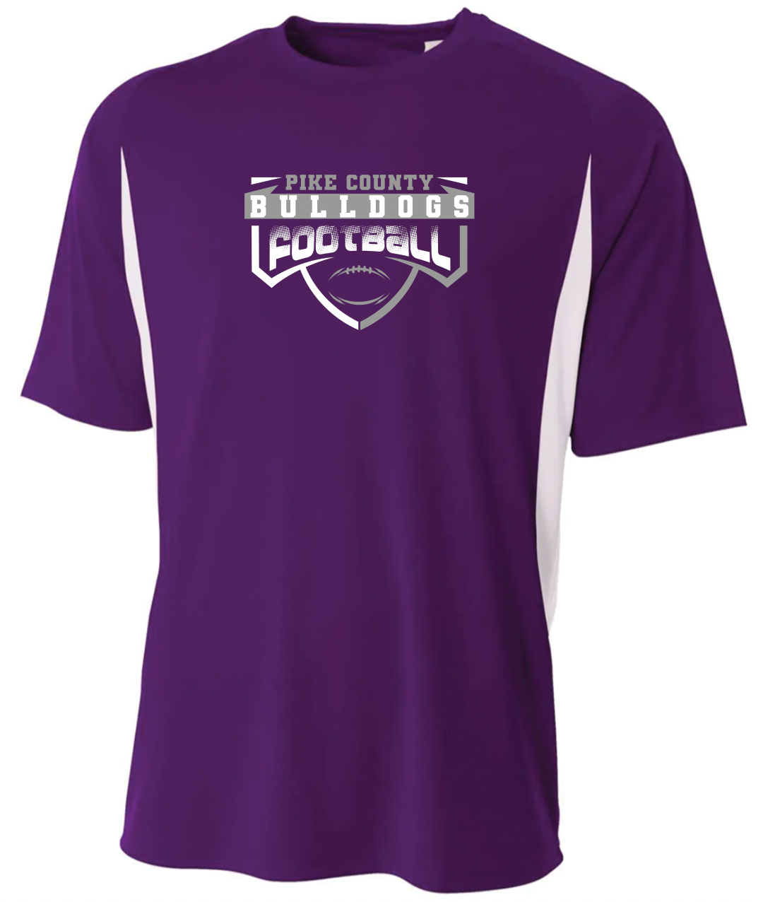 School & Mascot Football - A4 Short Sleeve Color Block