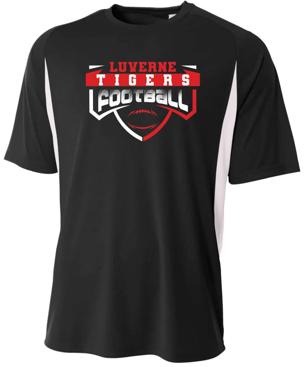 School & Mascot Football - A4 Short Sleeve Color Block