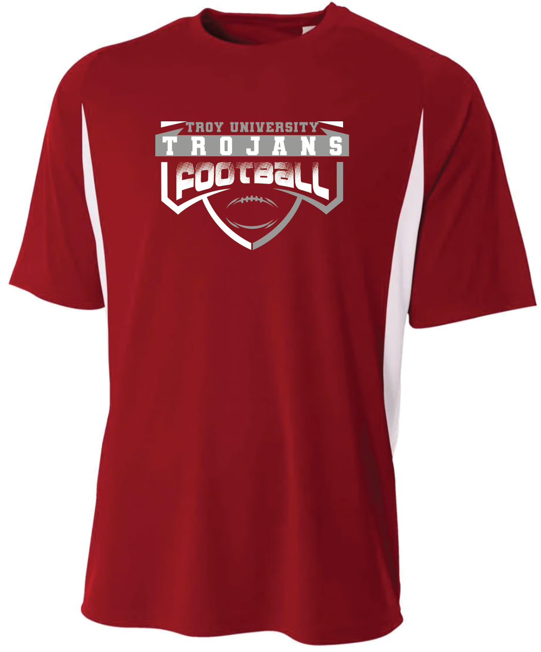 School & Mascot Football - A4 Short Sleeve Color Block