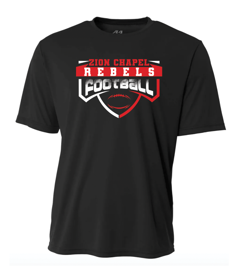 School & Mascot Football - A4 Short Sleeve - solid - youth