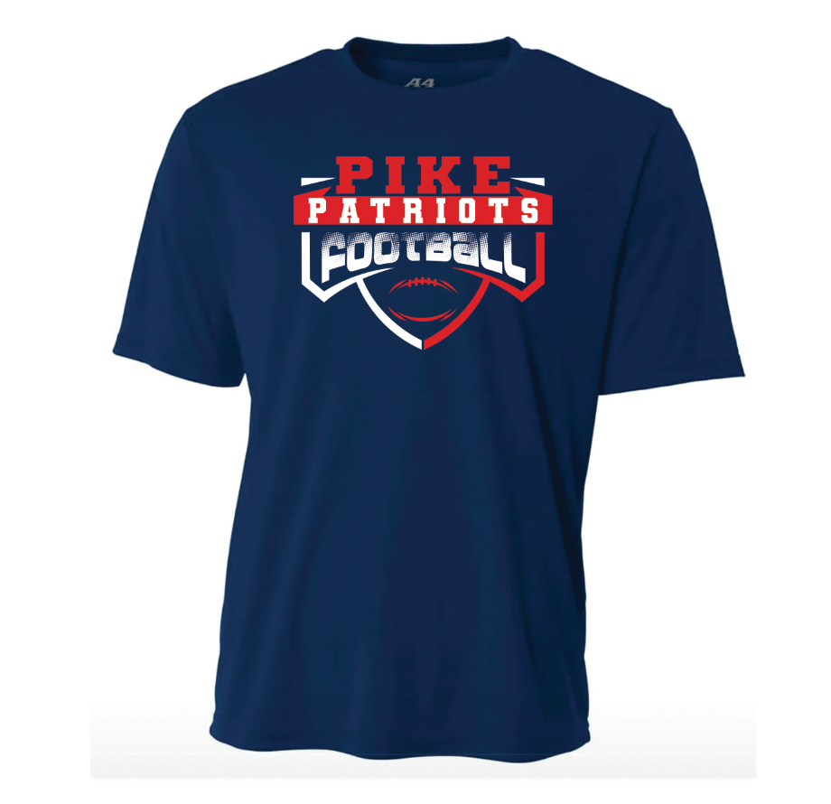 School & Mascot Football - A4 Short Sleeve - solid - youth