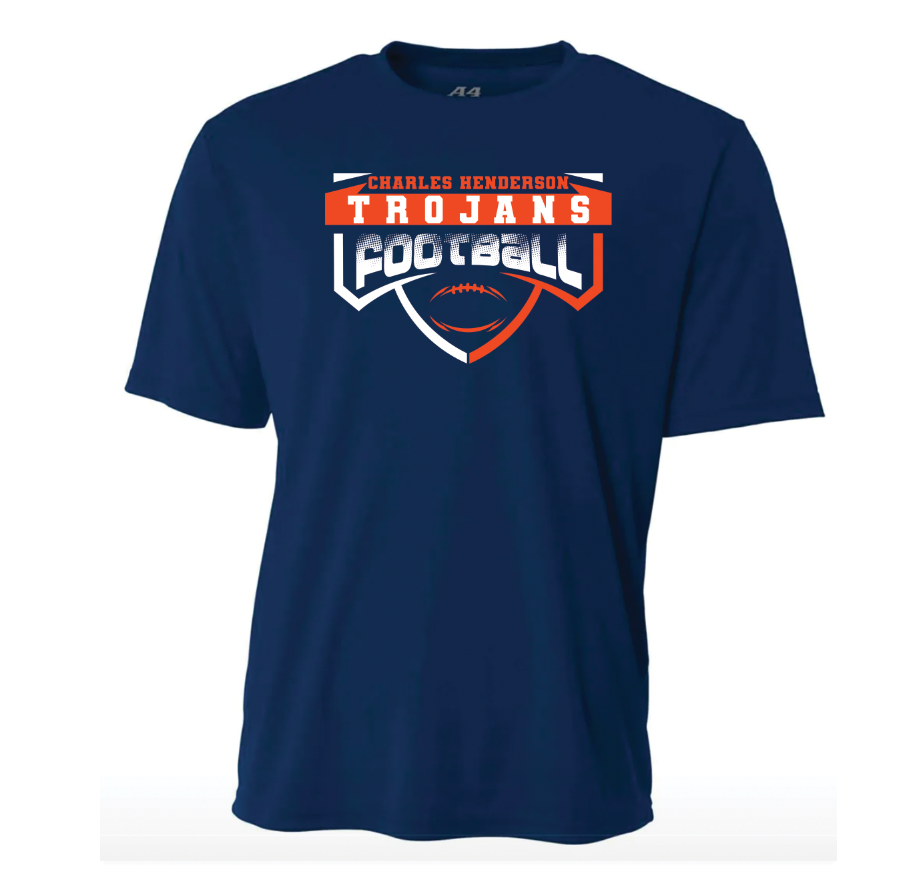 School & Mascot Football - A4 Short Sleeve - solid - youth