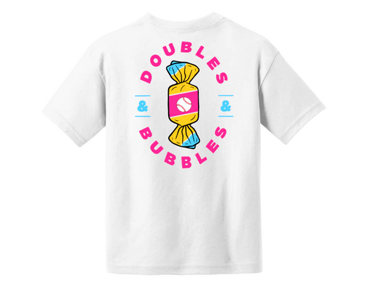 Doubles & Bubbles Baseball - Youth tshirt