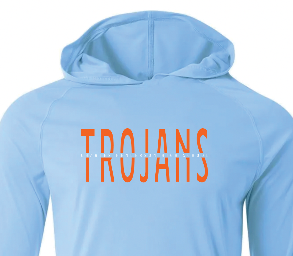 Mascot School Split Long Sleeve Performance Hoodie A4 Youth & Adult