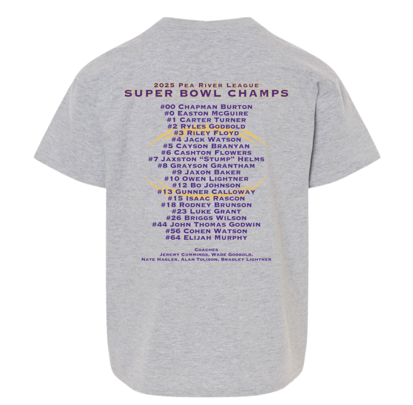 Ariton Termites Super Bowl Champs Roster Design - Adult