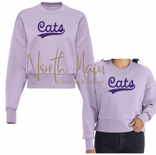 Women's Cats Script Sweatshirt