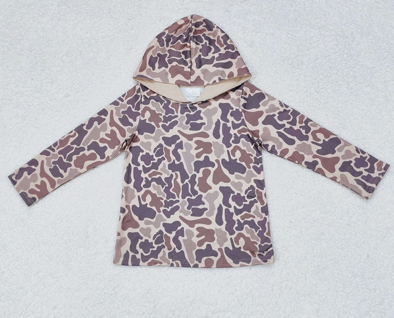 Boys Camo Long Sleeve Hoodies