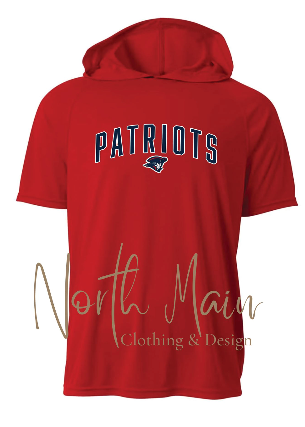 Curved Mascot with Logo - Youth & Adult A4