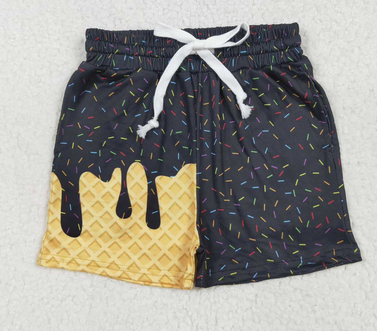 Custom Ice Cream Drip Sprinkle Shorts 🍦✨