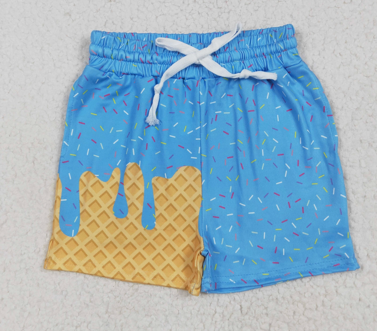 Custom Ice Cream Drip Sprinkle Shorts 🍦✨