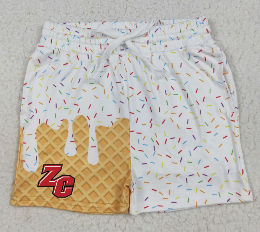 Custom Ice Cream Drip Sprinkle Shorts 🍦✨