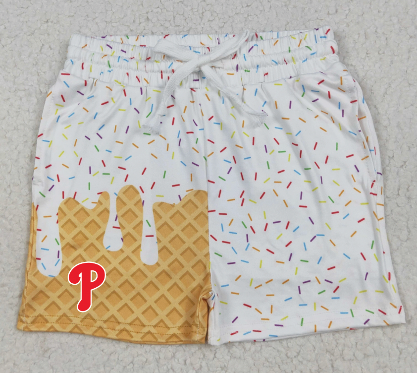 Custom Ice Cream Drip Sprinkle Shorts 🍦✨