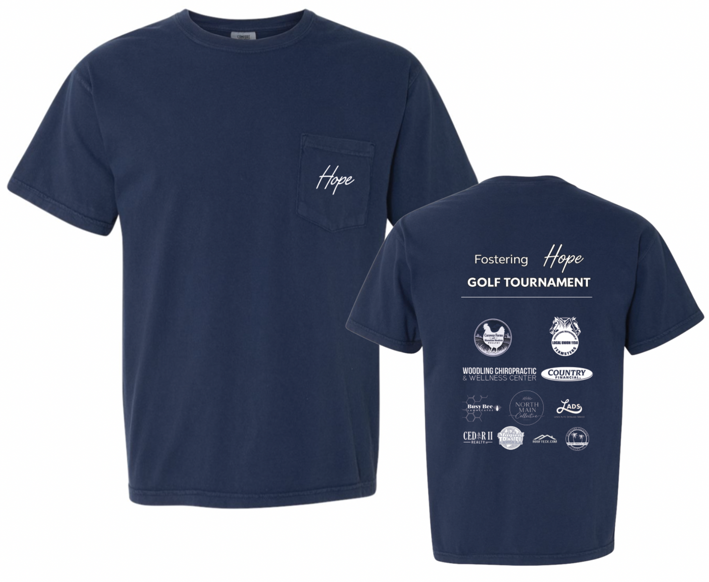 ⛳️ Fostering Hope Golf Classic Sponsor Tee & Polo ⛳️ Pre-Order ends 5/31