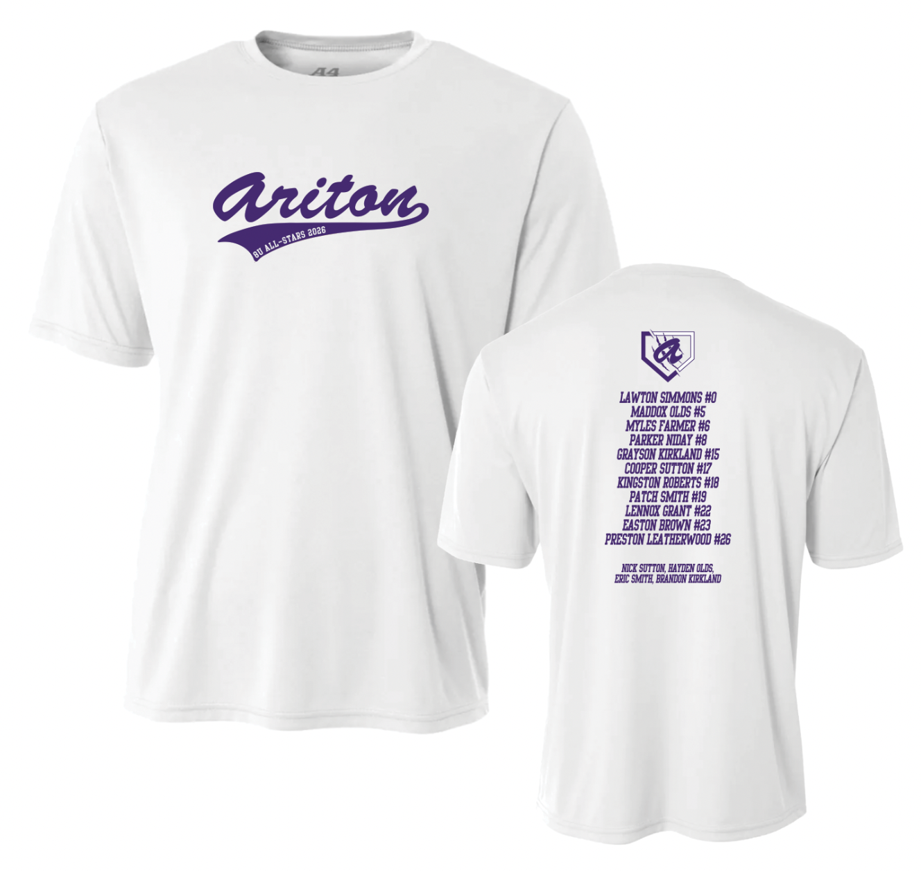 Ariton 2026 8U All Stars Baseball *Order closes 5/17