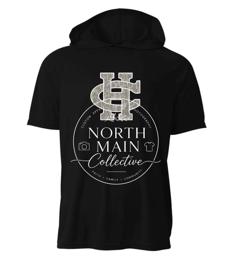 Camo Mascot Short Sleeve Hoodie Tee