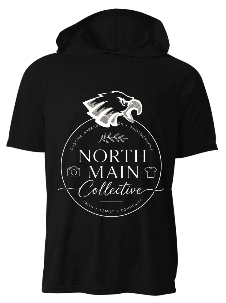 Camo Mascot Short Sleeve Hoodie Tee