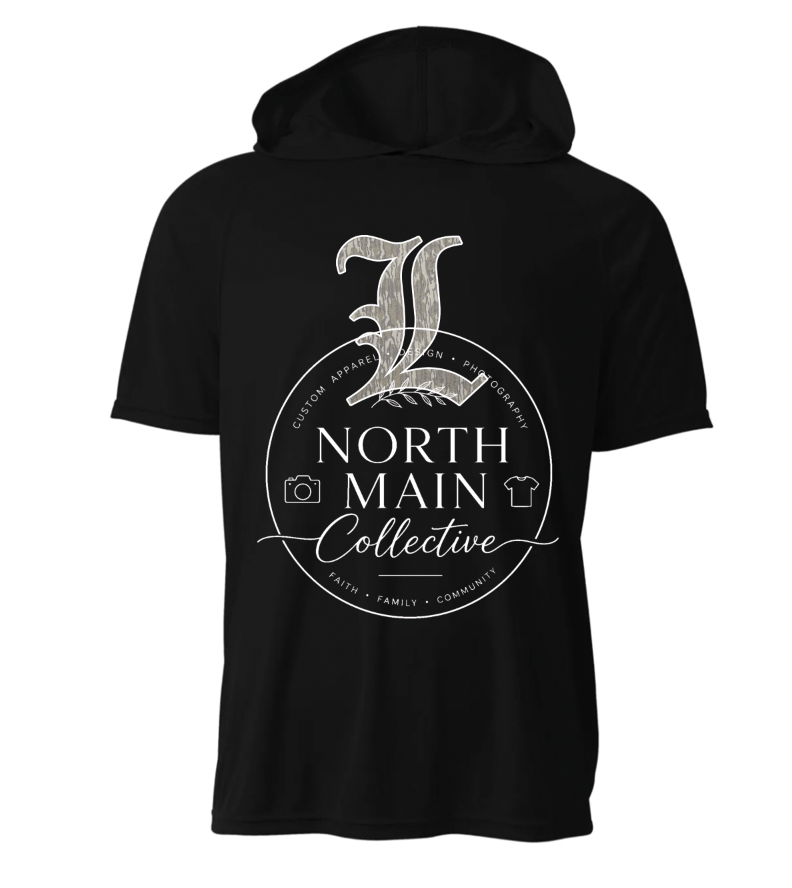 Camo Mascot Short Sleeve Hoodie Tee