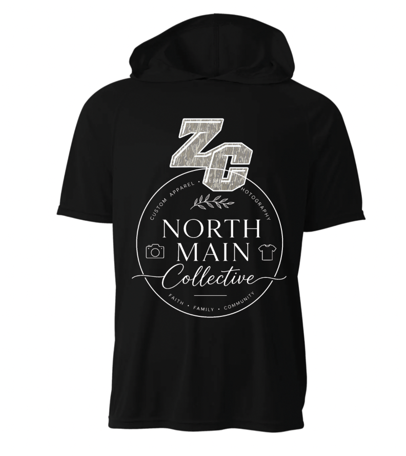 Camo Mascot Short Sleeve Hoodie Tee