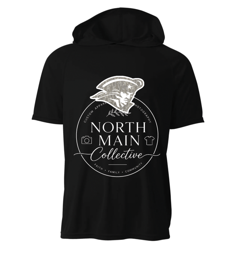 Camo Mascot Short Sleeve Hoodie Tee