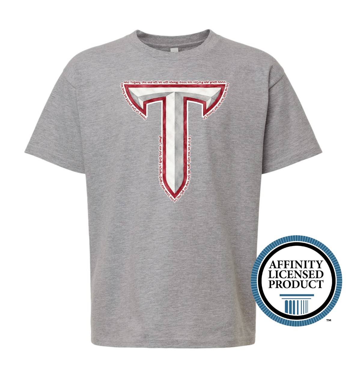 Officially Licensed | "The School We Love" – Troy Fight Song Power T Tee