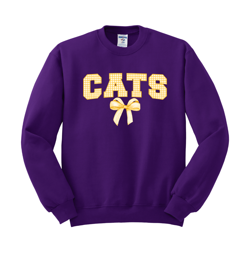 Gingham Coquette Mascot Sweatshirts - Adult 🎀