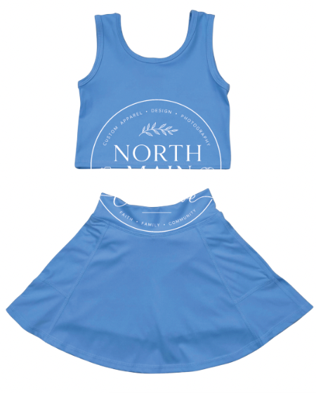 Custom Girls School Spirit Set – Shorts or Skort