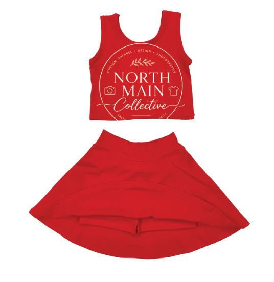 Custom Girls School Spirit Set – Shorts or Skort