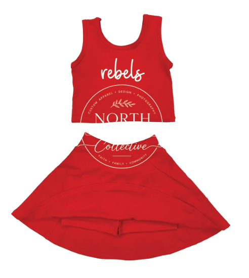 Custom Girls School Spirit Set – Shorts or Skort