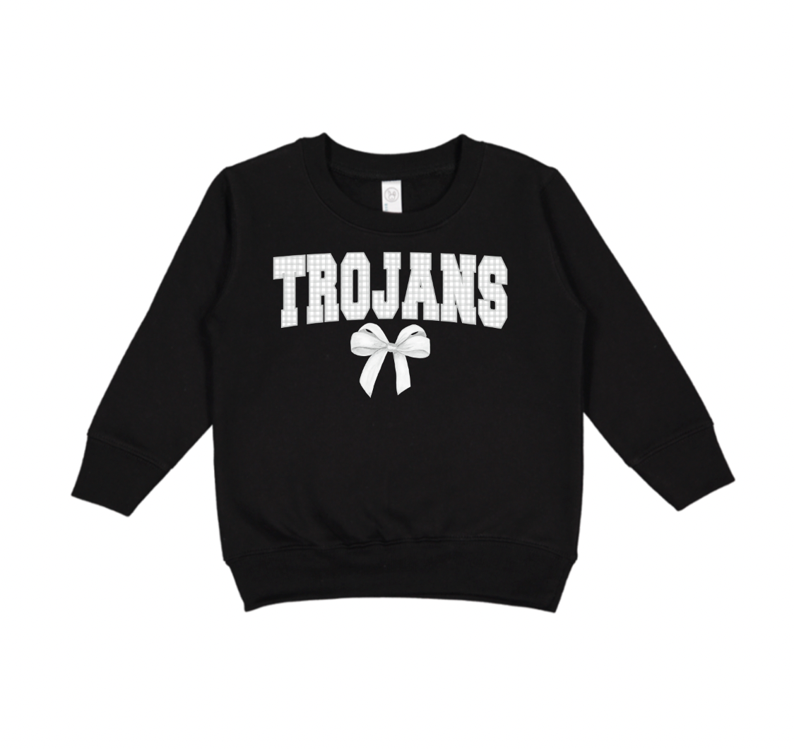 Gingham Coquette Mascot Sweatshirts - Toddler 🎀