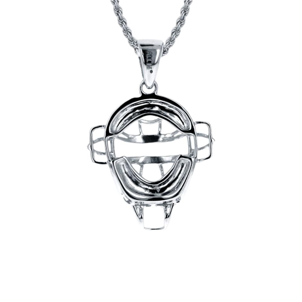 Baseball Catchers Mask Necklace | Stainless Steel