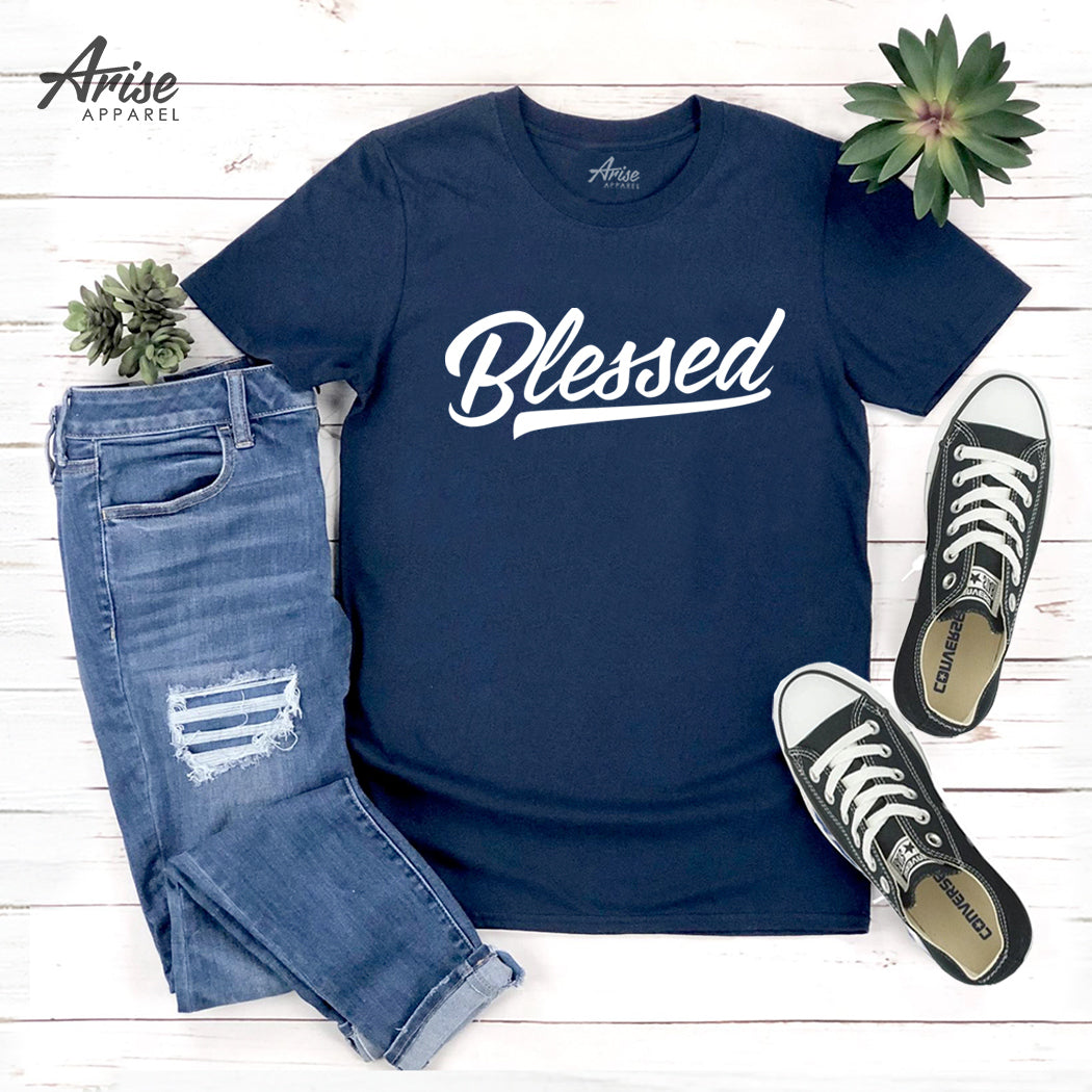 Blessed Script Calligraphy T-Shirt
