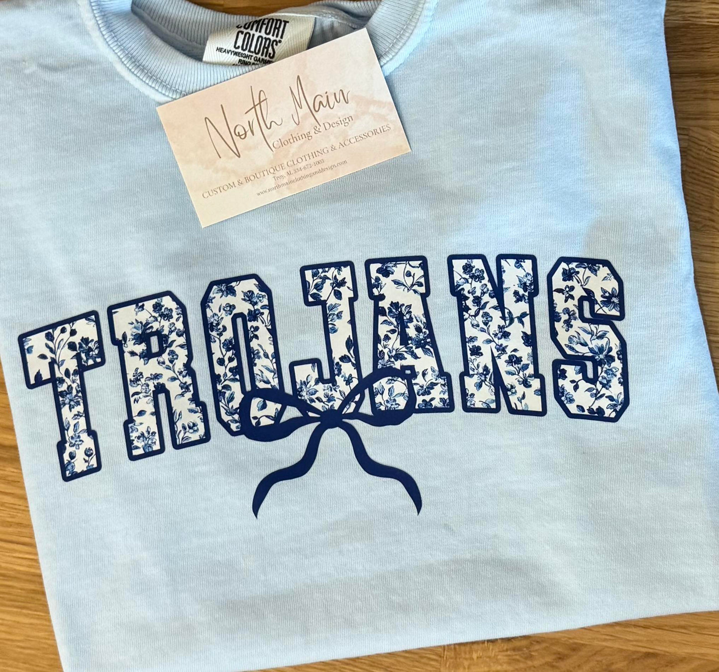 Blue Trojans French Toile - Youth & Adult - Comfort Color