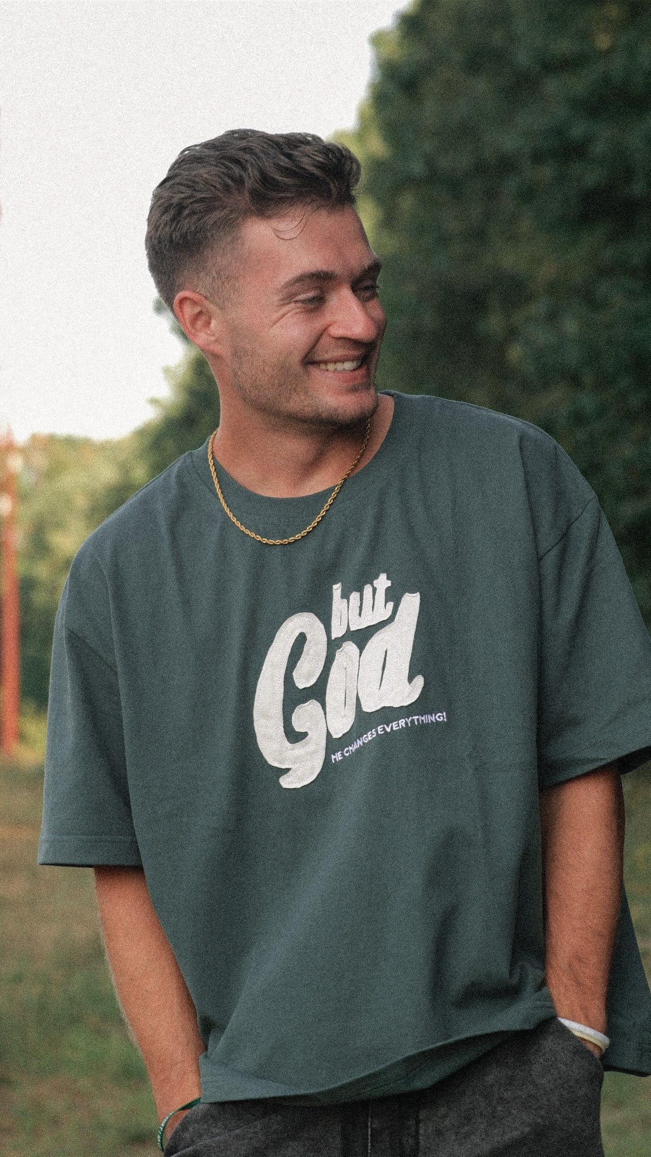 But God Premium Hand-Stitched Tee