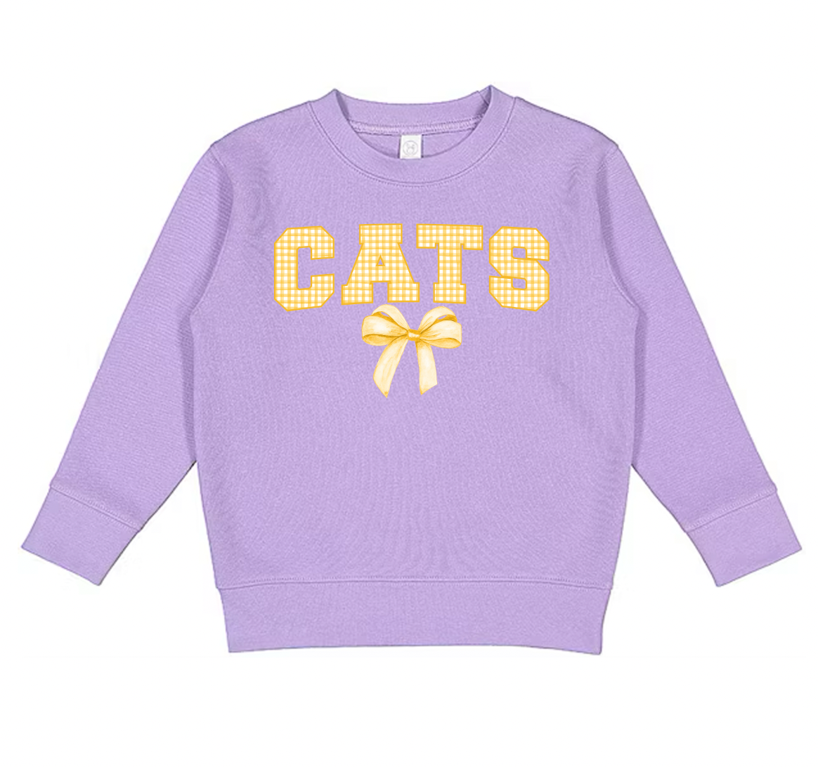 Gingham Coquette Mascot Sweatshirts - Toddler 🎀