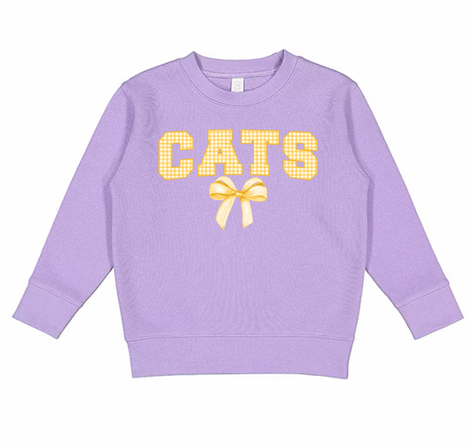 Gingham Coquette Mascot Sweatshirts - Toddler 🎀