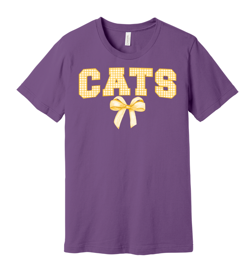 Gingham Coquette Mascot Bella Tshirt - Adult 🎀