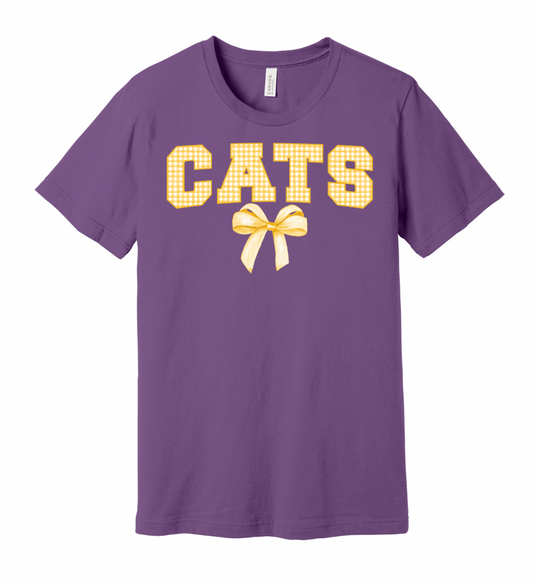 Gingham Coquette Mascot Bella Tshirt - Adult 🎀