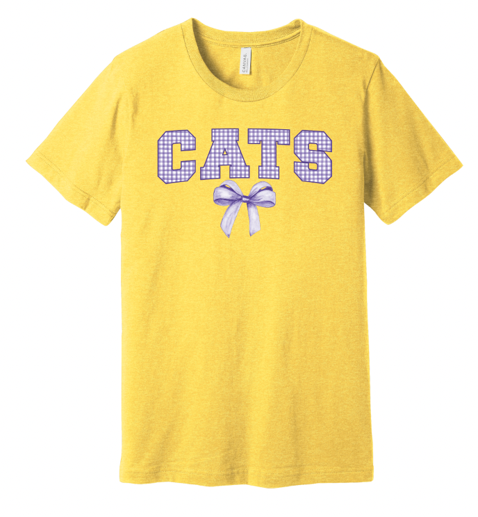 Gingham Coquette Mascot Bella Tshirt - Adult 🎀