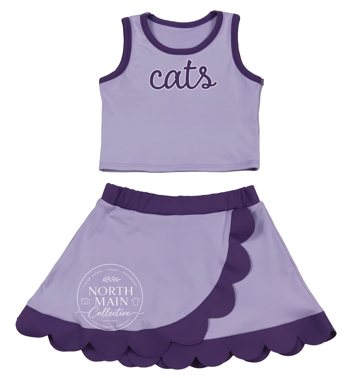 Scallop Game Day Skort Set