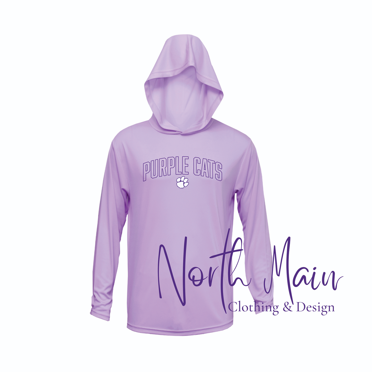 Your Team Curve Design with Logo - Short or Long Sleeve A4 Hoodie